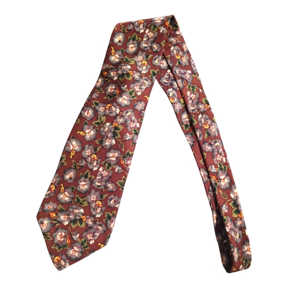Dior Other - Vintage Christian Dior Monsieur Floral Silk Necktie